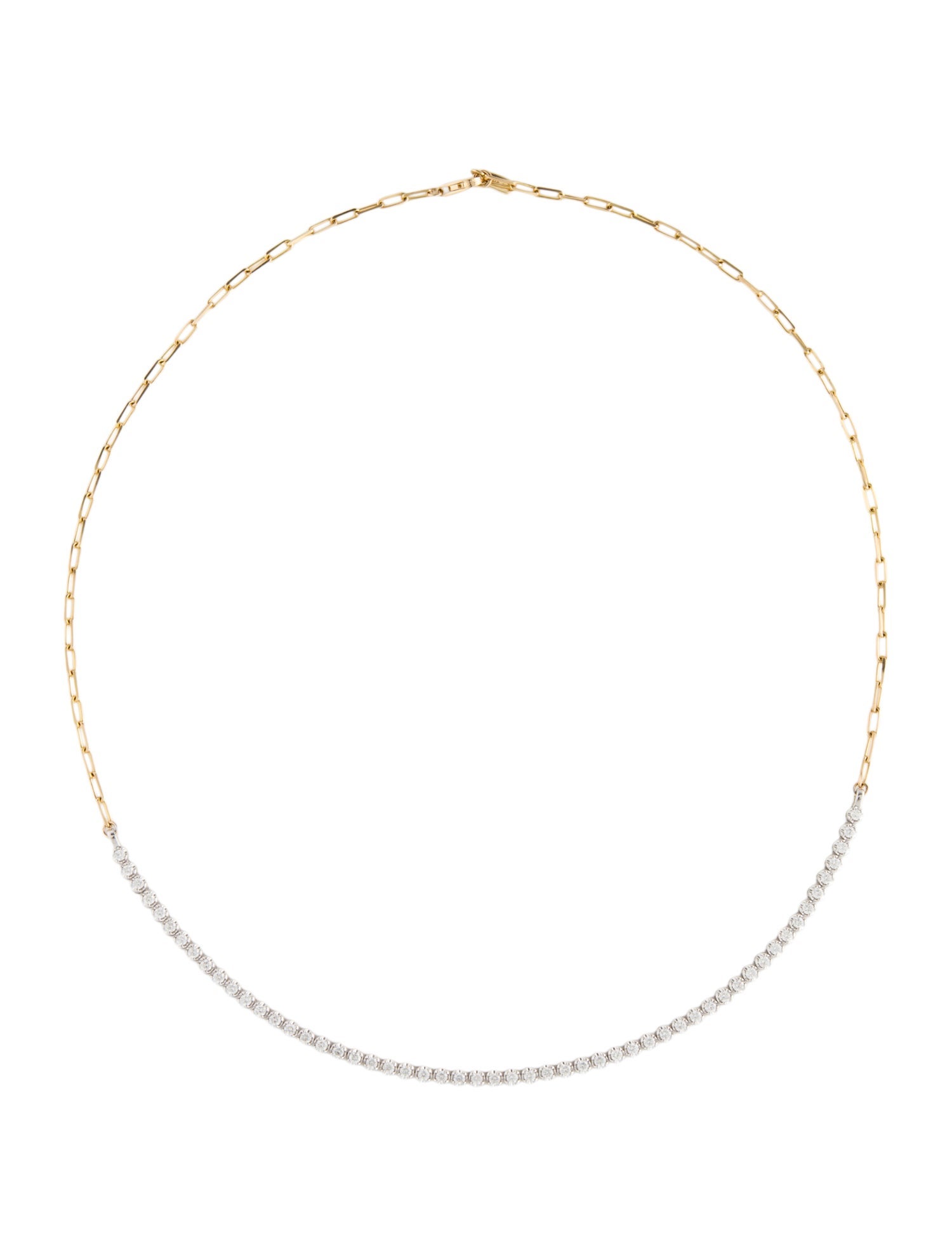 Necklace 14K 1.35ctw Diamond Chain Necklace